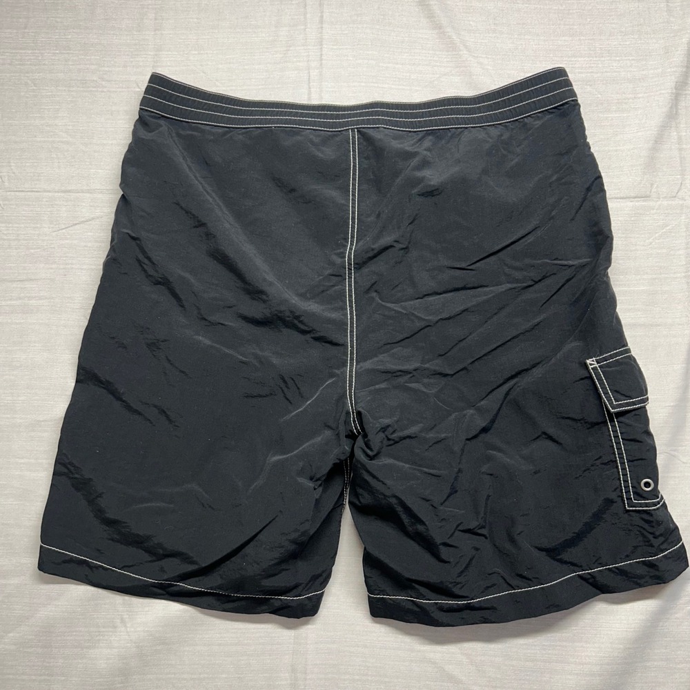 Polo Ralph Lauren Mens Black Cargo Swim Trunks Board Shorts Red Pony Size L - Picture 11 of 11